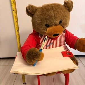 1990 Wonderama SKIPPY SCRIBBLES Animated Drawing Talking Teddy Bear Not Working
